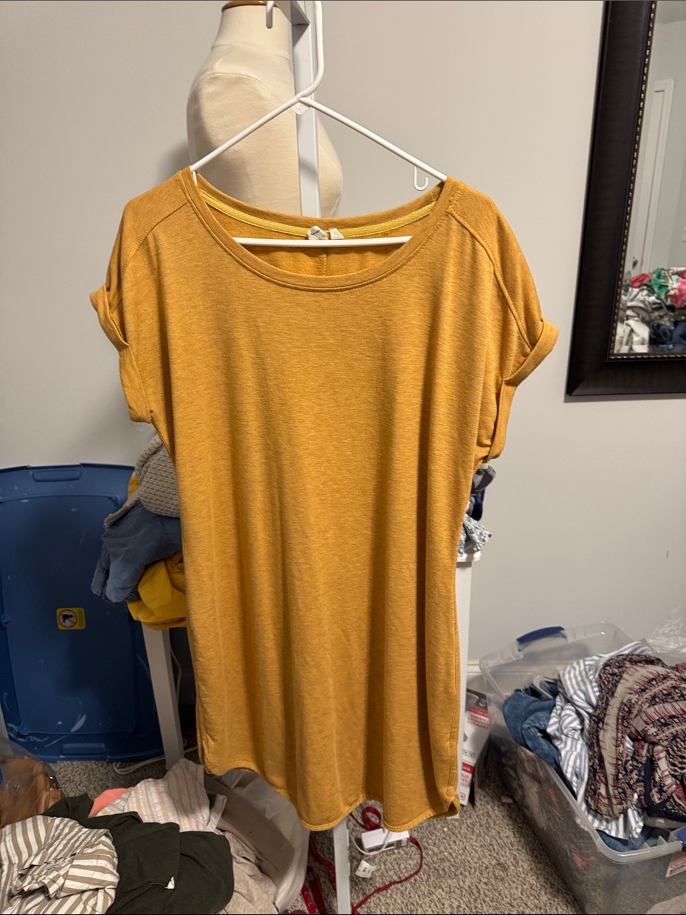 Cable & Gauge Mustard Short Sleeve dress